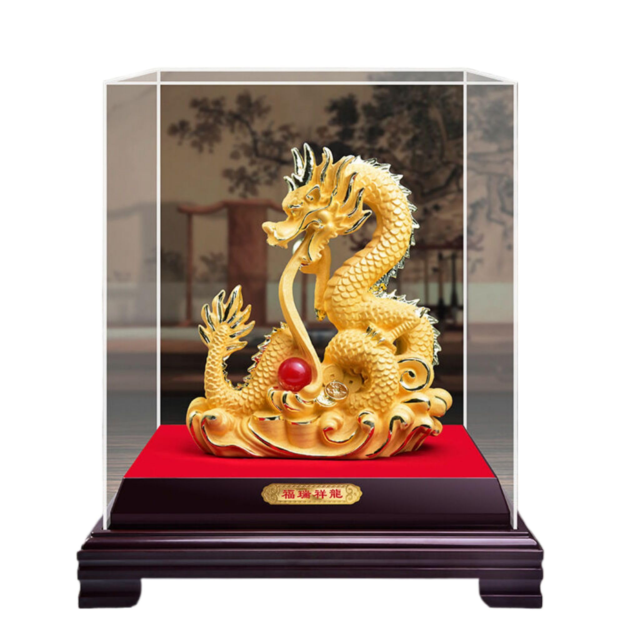 Amazon.com: RWSEFK 大福瑞祥龙31*22 * 36cm/中国龙神龙十二生肖祥龙